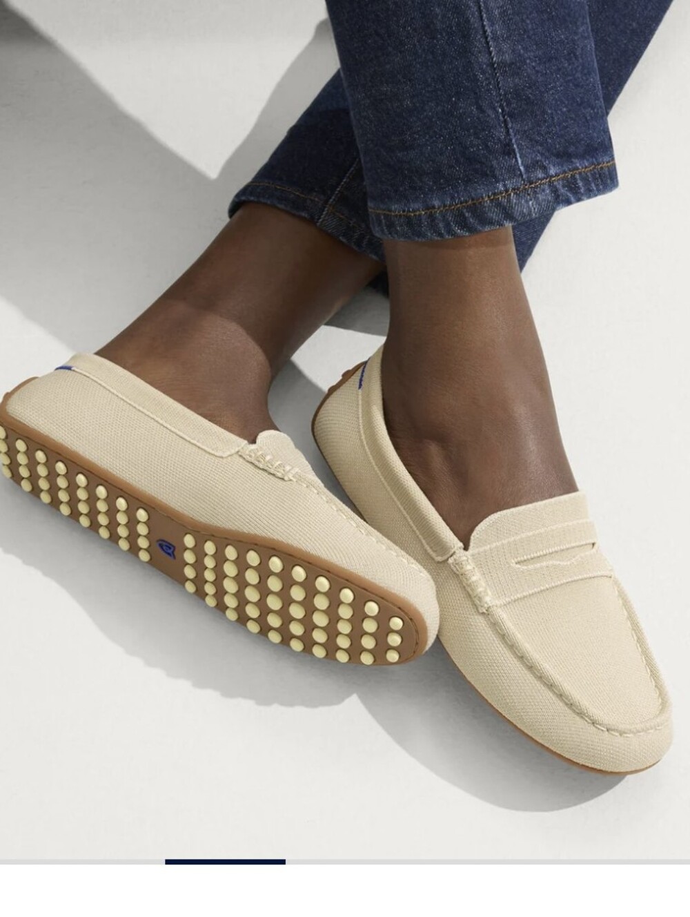Rothys The Daily Driver Sesame Penny Loafer Arch Support Size 6.5